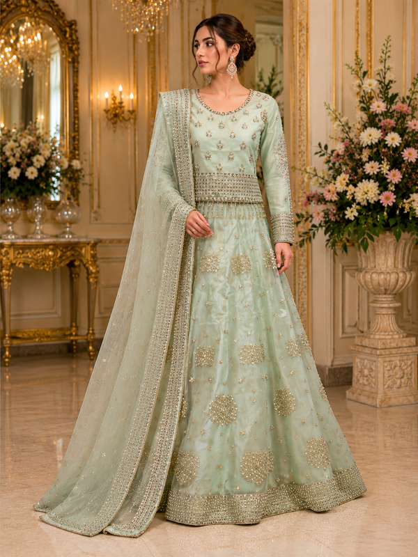 Mint Luxe – Organza Maxi