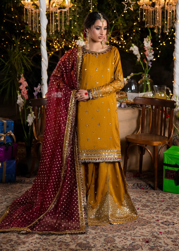 Mustard Silk Elegance