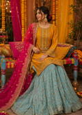 Mustard Mehndi Gharara Set — 2