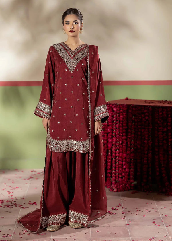 Maroon Farshi Elegance