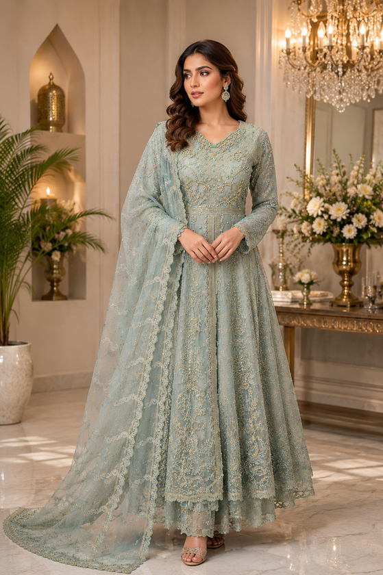 Pistachio Pearl – Net Maxi Set
