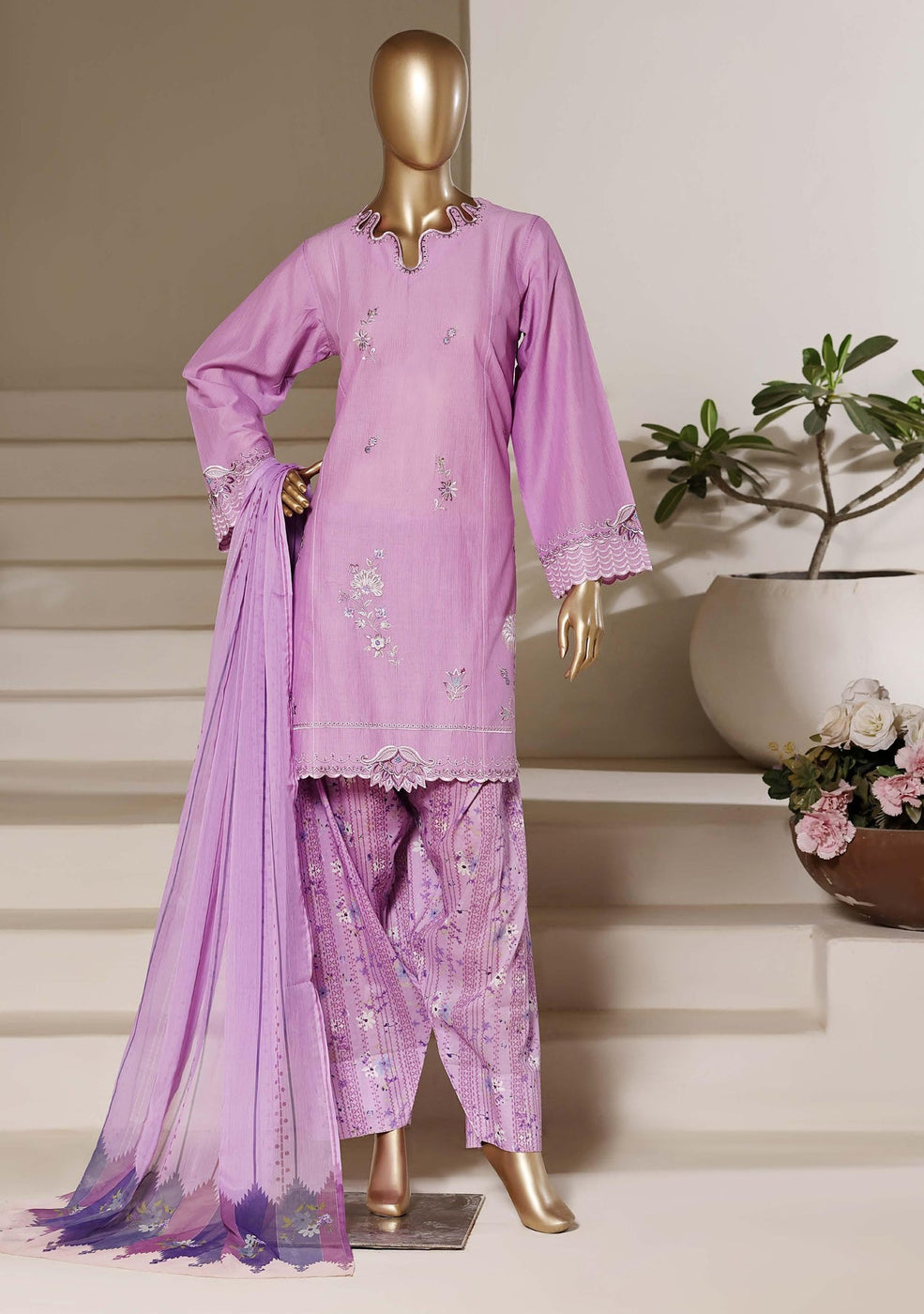 Eclair by Sadabahar – Printed Farshi Shalwar Set-SB-04