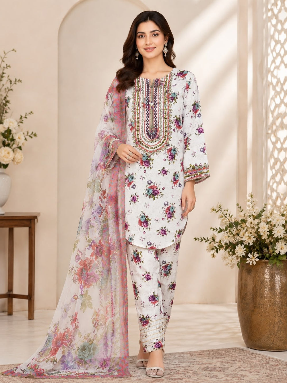 Farshi Shalwar 3-piece lawn