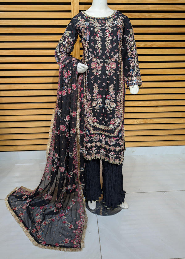Chiffon Sharara Black -Mona’s Ally’s
