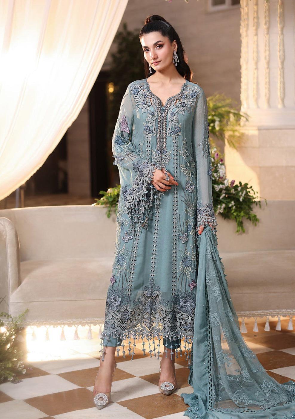 Maria B– Chiffon 3-Piece Suit