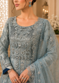 Ice Blue Allure – Organza Maxi — 2