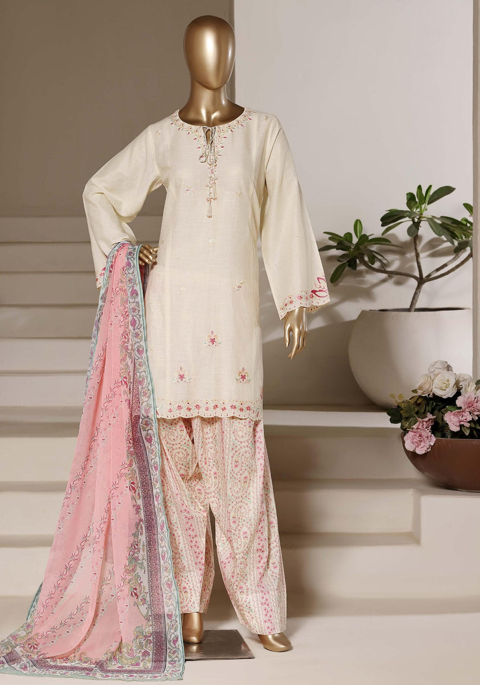 Eclair by Sadabahar – Printed Farshi Shalwar Set-SB-01