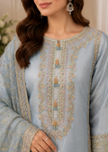 Organza 3-Piece Suit-Ice blue — 2