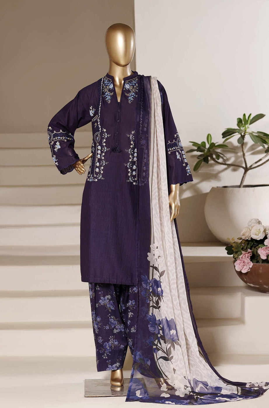 Eclair by Sadabahar – Printed Farshi Shalwar Set-SB-05