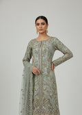 Pastel Green Net Sharara Set- fancy wear — 4