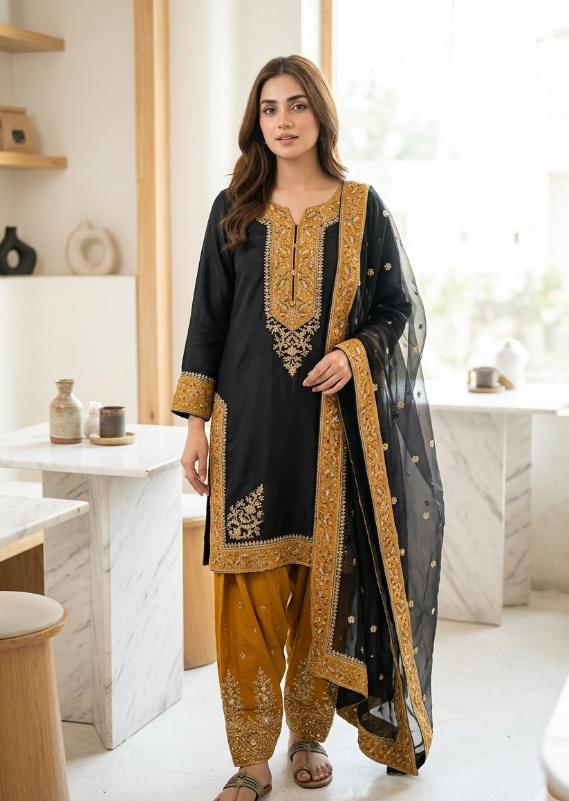 Black causal wear-Farshi Edit