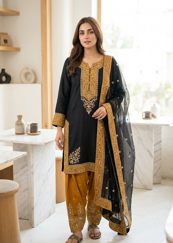 Black causal wear-Farshi Edit