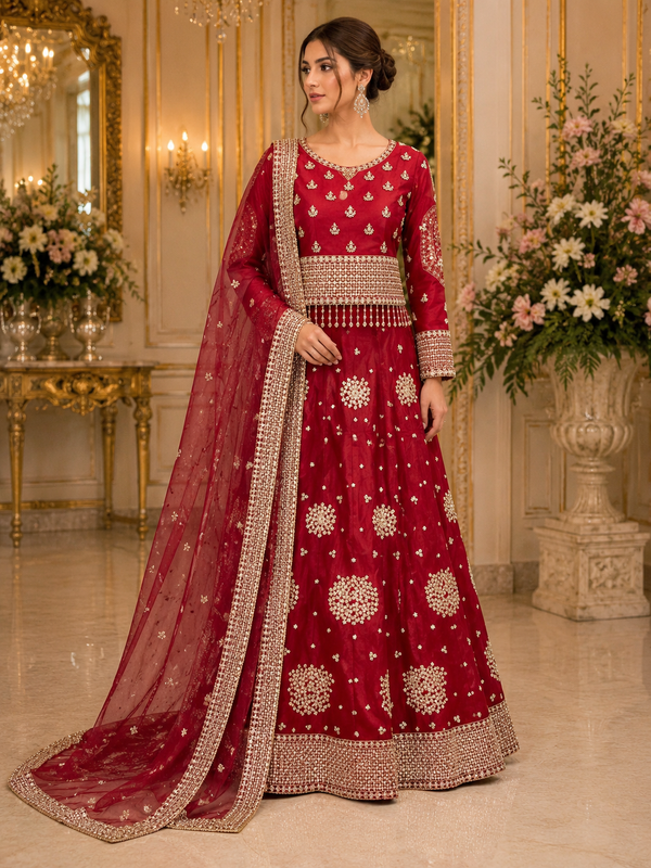Red Royale – Organza Maxi