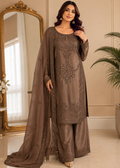 Luxury Mocha Embroidered Suit — 1