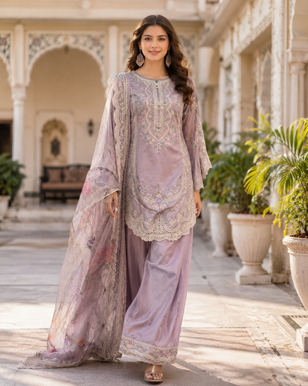 Farshi Shalwar- lilac