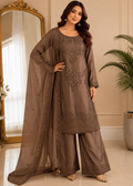Luxury Mocha Embroidered Suit — 2