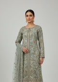 Pastel Green Net Sharara Set- fancy wear — 3