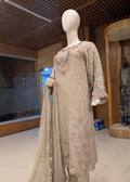 Chiffon Embroidered 3 piece — 2