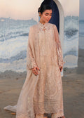 Qalamkar – Baby Pink Chikankari 3 Piece Suit — 4