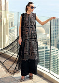 Maria B Luxury Lawn – Black 3 Piece Suit — 1