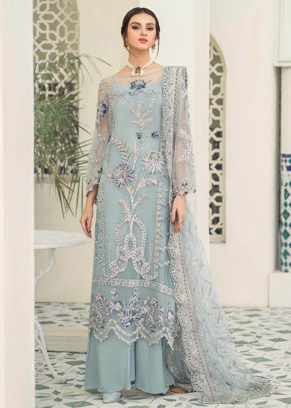 Formal embellished Collection – Ice Blue Suit