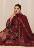 Maria B Inspired – Maroon Chikankari Suit — 2