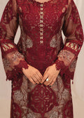 Maria B Inspired – Maroon Chikankari Suit — 4