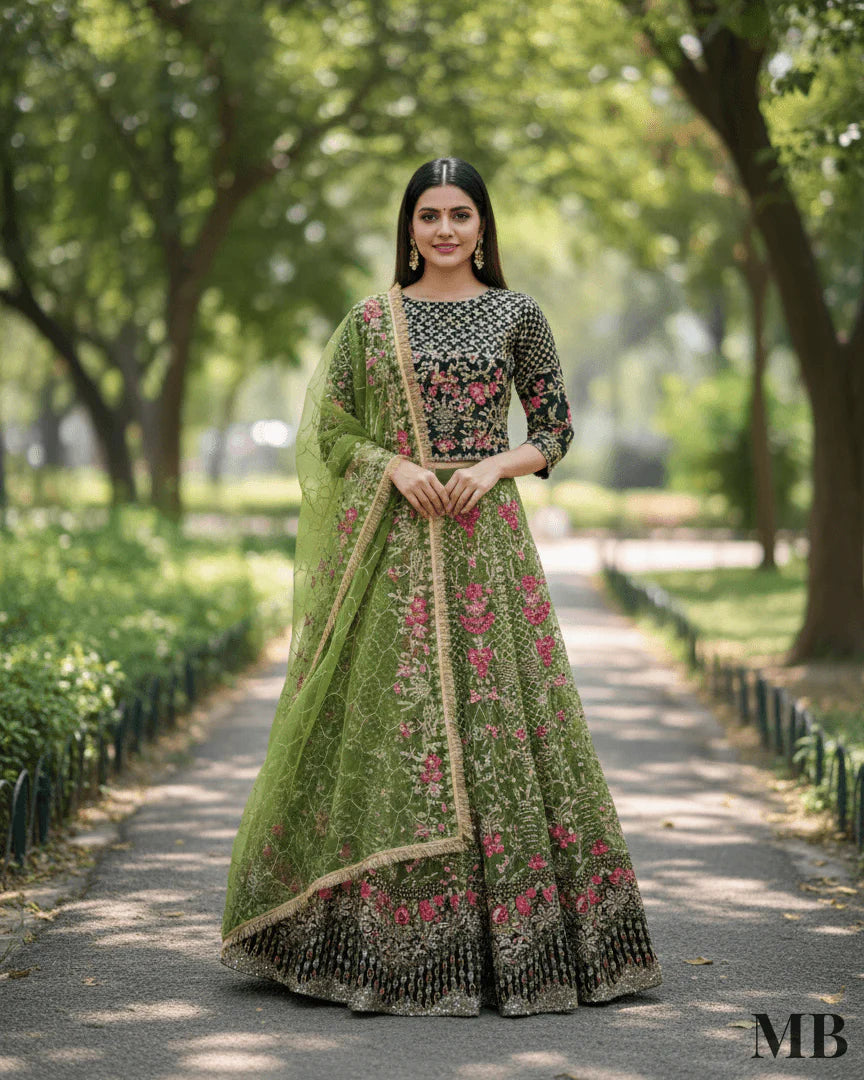 Zewar-e-Ishq FG 152 Green Mehndi