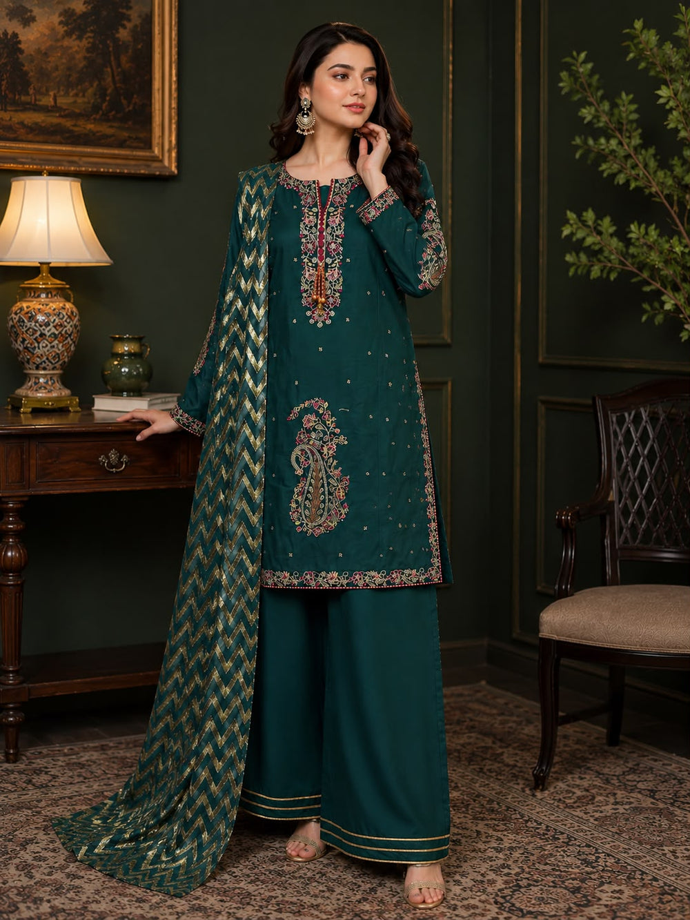 Luxury Ethnic Farshi shalwar