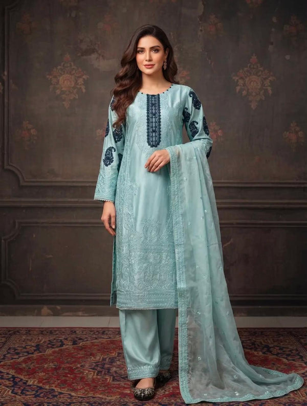 Elegant Silk 3-Piece Suit