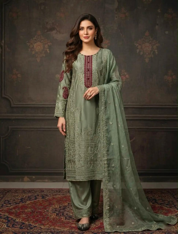 Elegant Silk 3-Piece Suit
