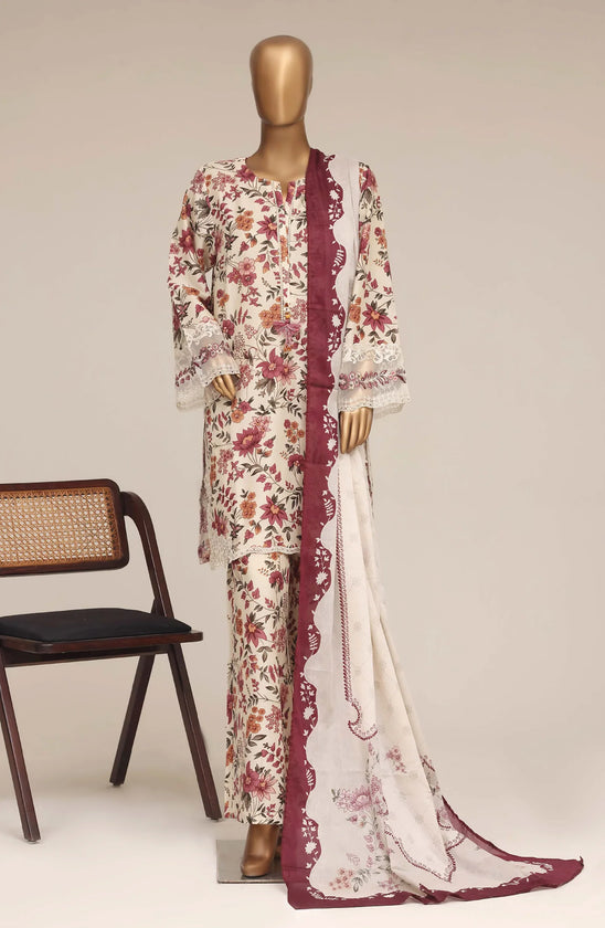 Festive Embroidered Lawn Suit