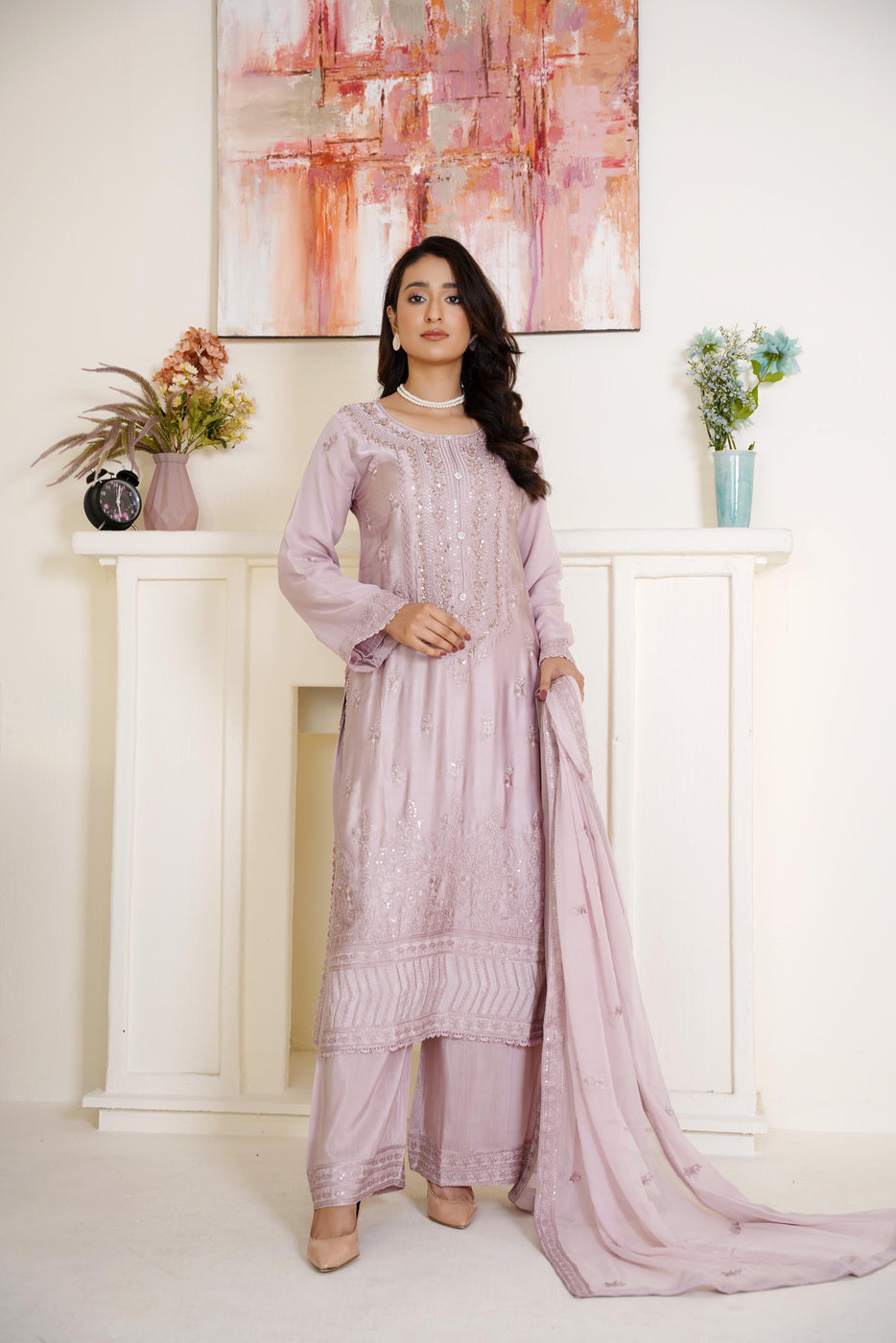 Elegant Silk 3-Piece Suit