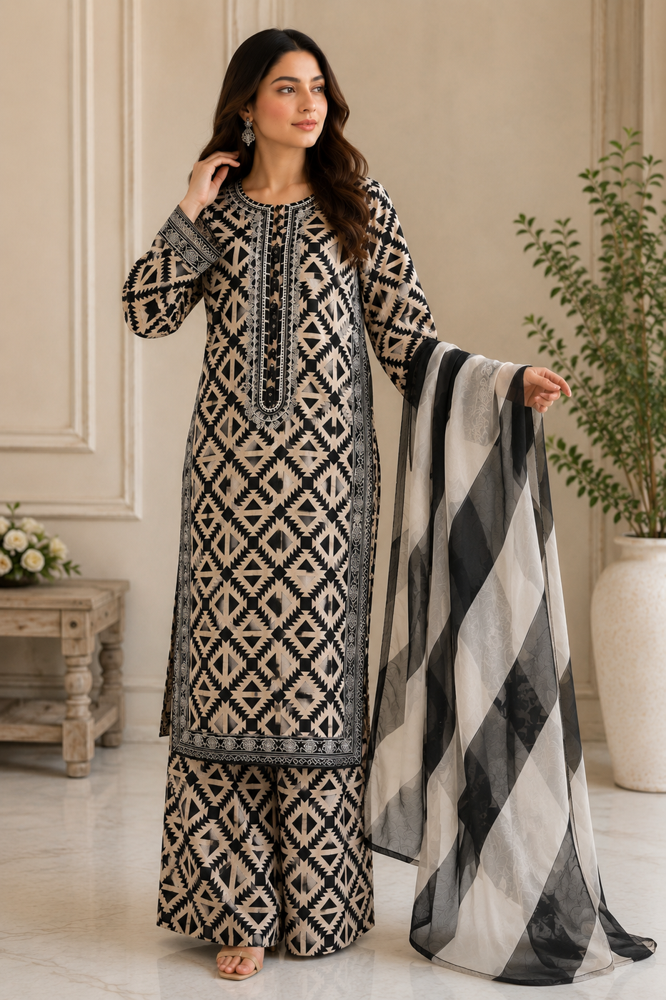 Printed Lawn 3-Piece Suit