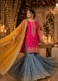 Hot Pink Mehndi Gharara Set — 3