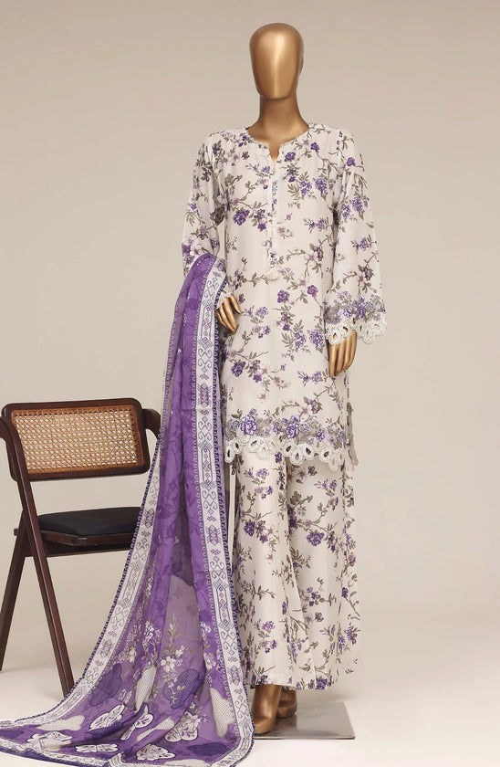 Festive Embroidered Lawn Suit