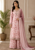 Elegant Three-Piece Lawn Suit — 1