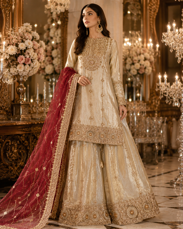 Noor-e-Ivory Luxury Masoori Ensemble