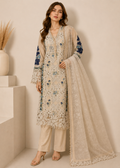 Elegant Ivory Cotton Lawn 3-Piece Suit — 2