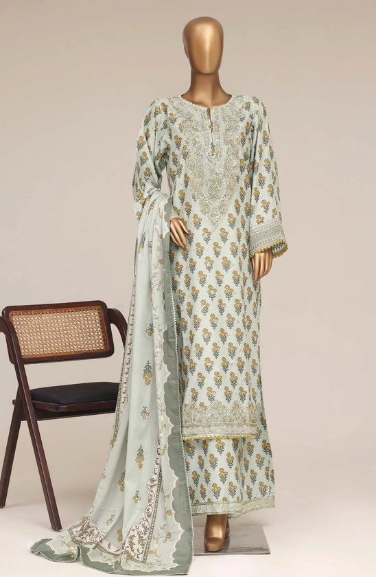 Festive Embroidered Lawn Suit