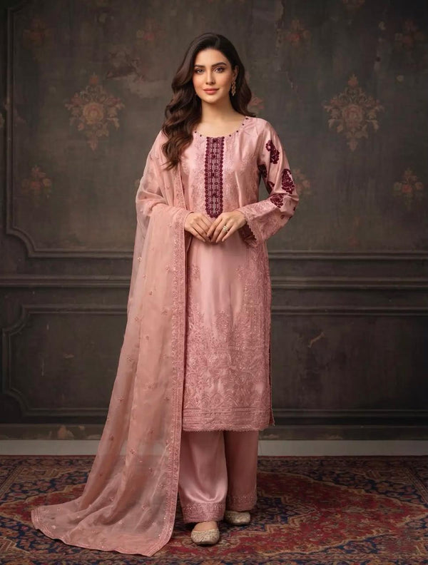 Elegant Silk 3-Piece Suit