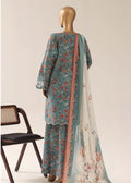 SadaBahar Summer Azure Embroidered Lawn Suit — 3